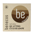 Benecos natural beauty Natural eyeshadow quantro coffee 1 Stuks