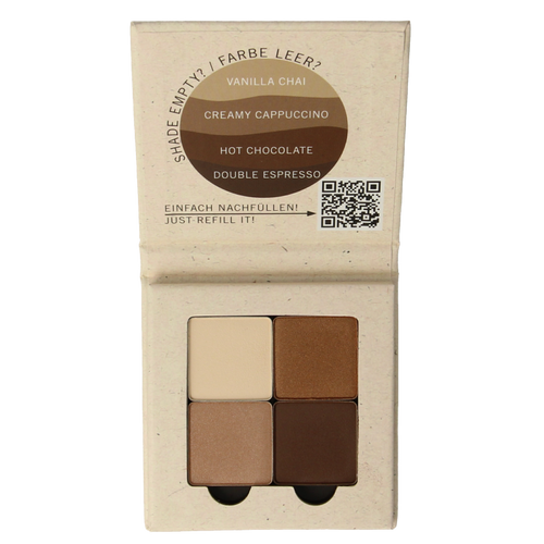 Benecos natural beauty Natural eyeshadow quantro coffee 1 Stuks