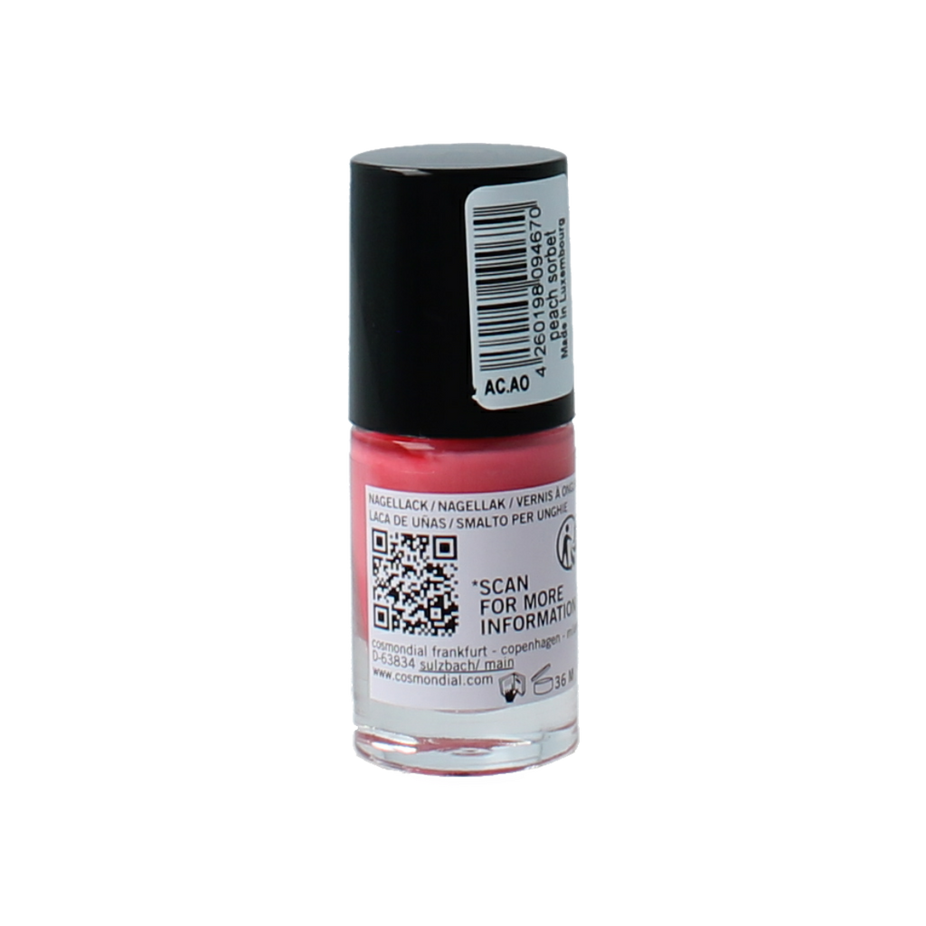 Benecos natural beauty Vegan nail polish peach sorbet 20-free plantbased 5.00 Milliliter