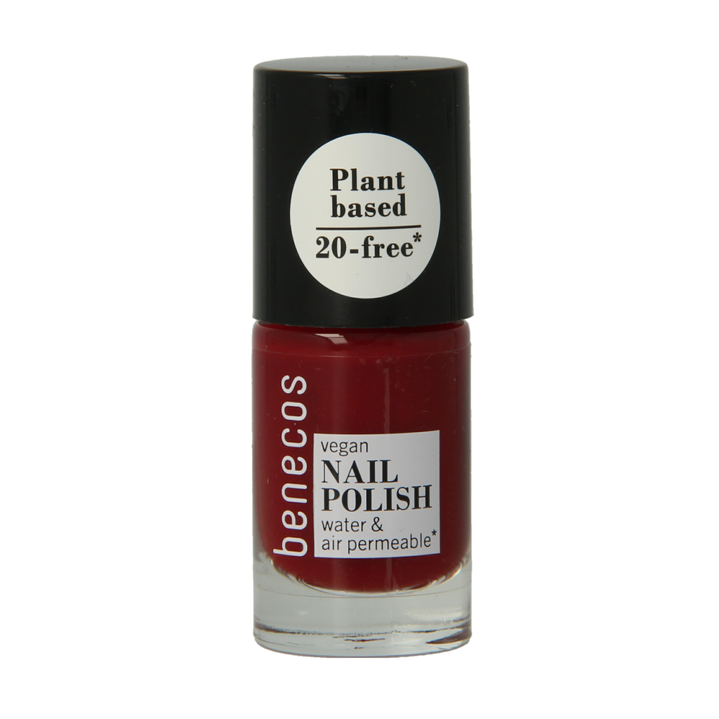 Benecos natural beauty Vegan nail polish cherry red 20-free plantbased 5.00 Milliliter