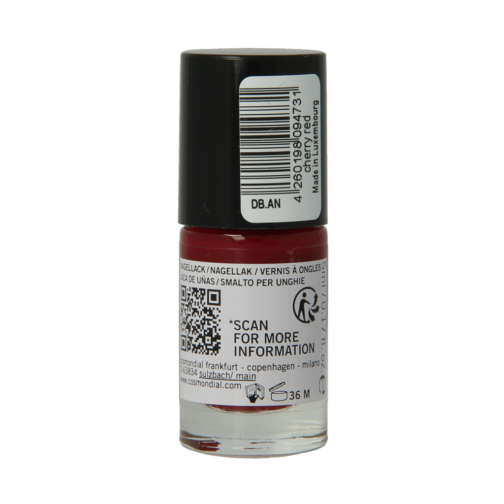 Benecos natural beauty Vegan nail polish cherry red 20-free plantbased 5.00 Milliliter