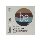 Benecos natural beauty Natural eyeshadow quantro true blue 1.00 Stuks