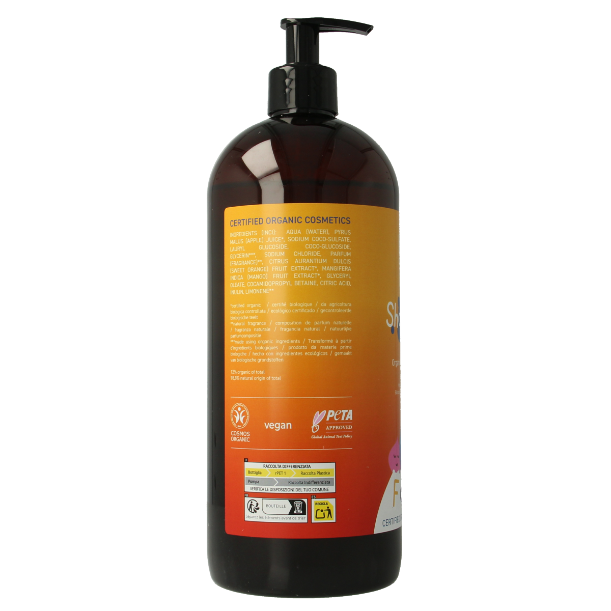 Benecos natural beauty Natural showergel family size fruity beauty 950.00 Milliliter