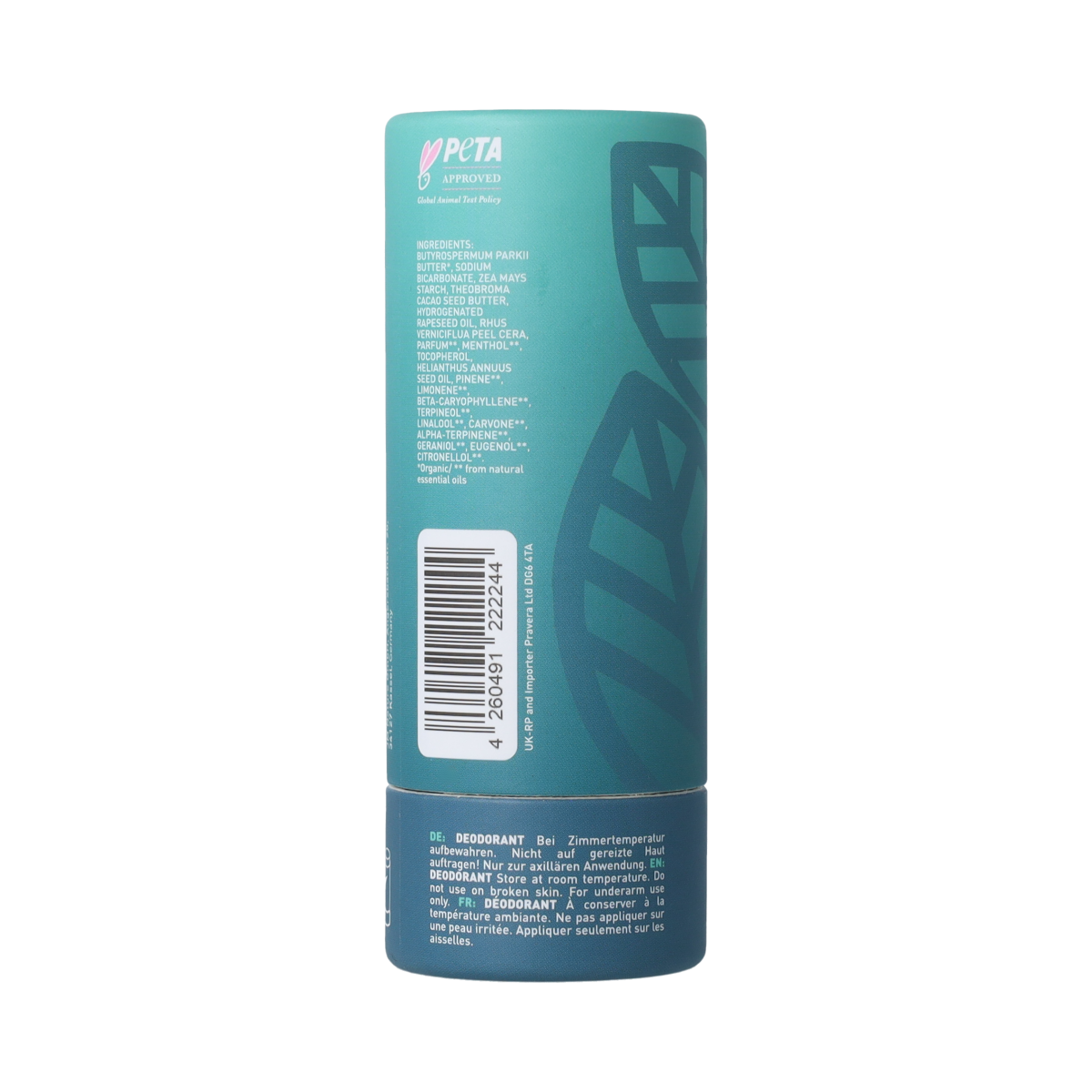 Ben & Anna Deodorant mint papertube 40.00 Gram