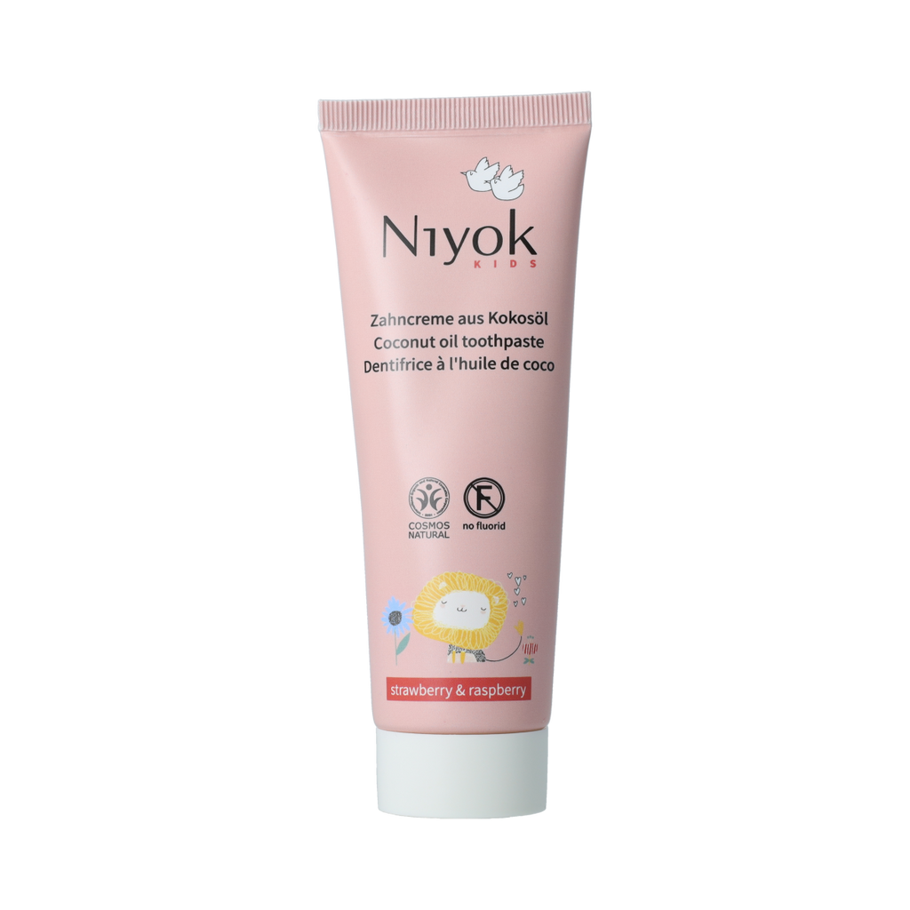 Niyok tandpasta kids strawberry&raspberry 75.00 Milliliter