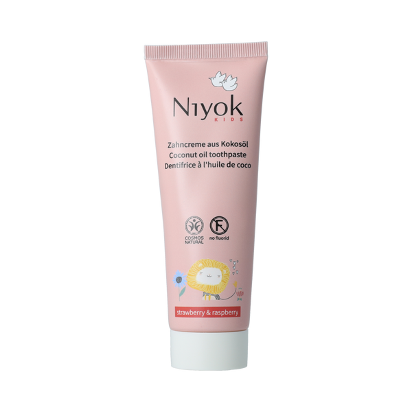 Niyok tandpasta kids strawberry&raspberry 75.00 Milliliter