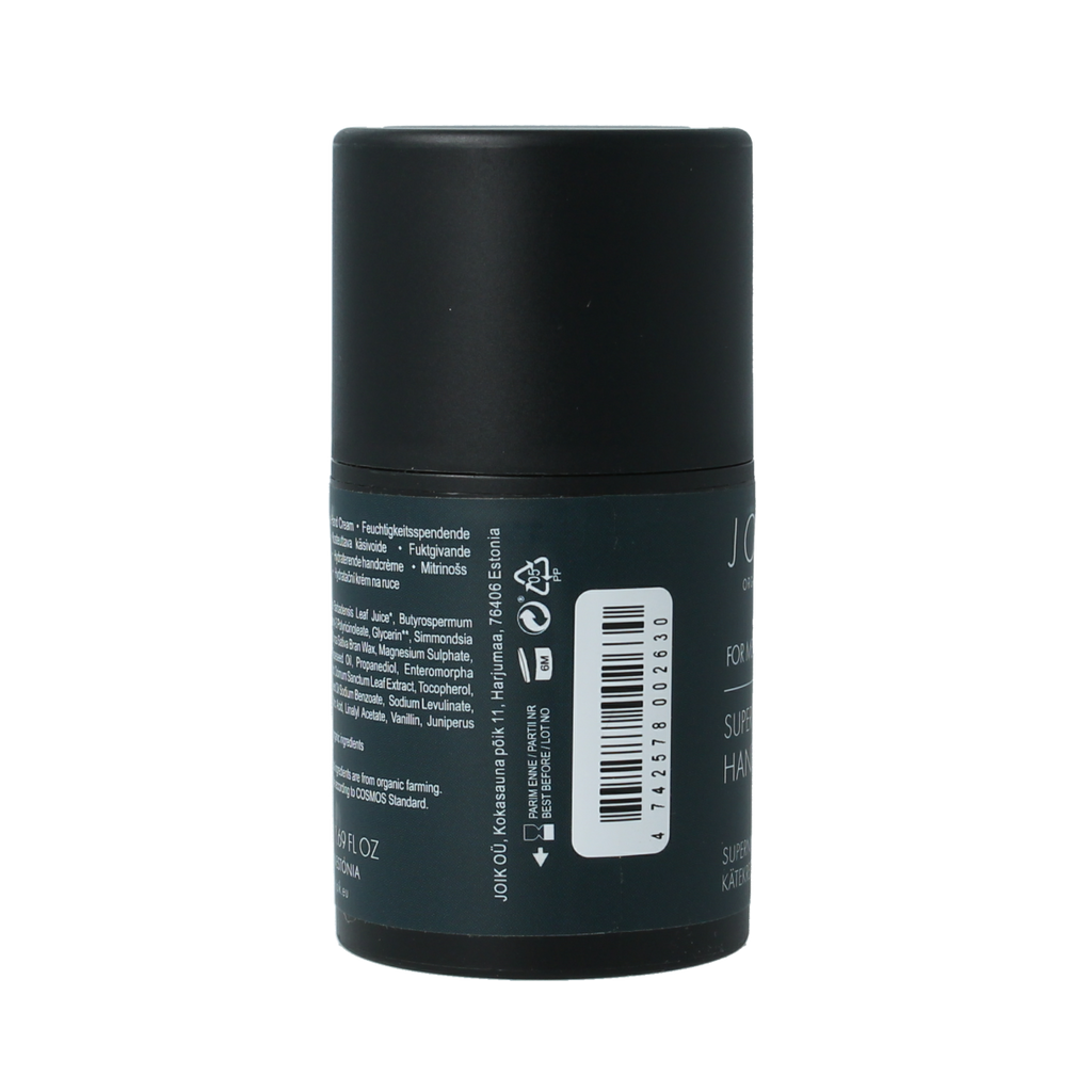 Joik Organics Men handcream super moisturizing 50.00 Milliliter