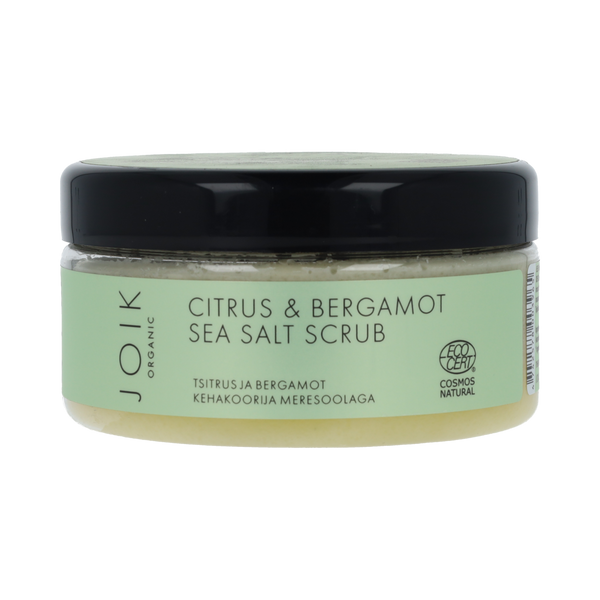 Joik Organics Citrus & bergamot sea salt scrub organic vegan 240.00 Gram