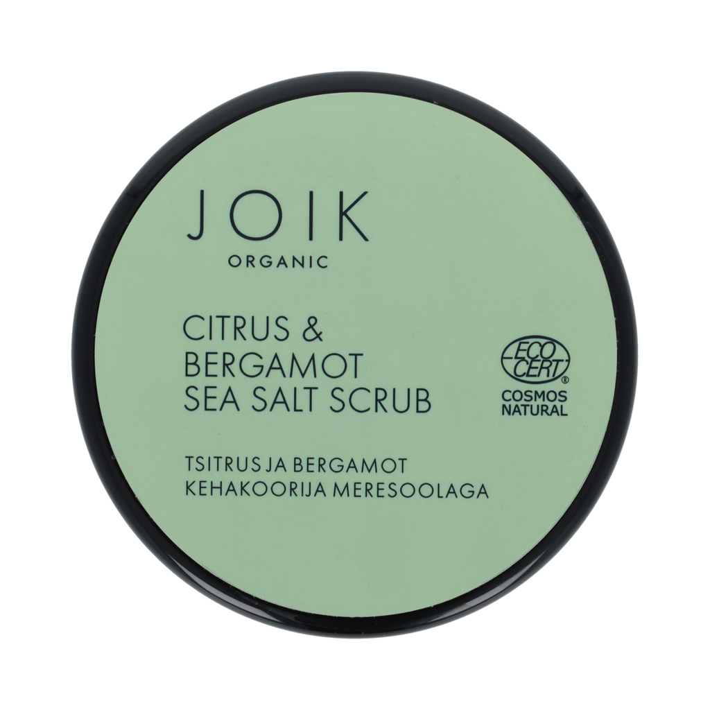 Joik Organics Citrus & bergamot sea salt scrub organic vegan 240.00 Gram