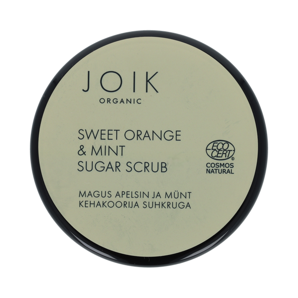 Joik Organics Sweet orange & mint sugar scrub vegan 210.00 Gram