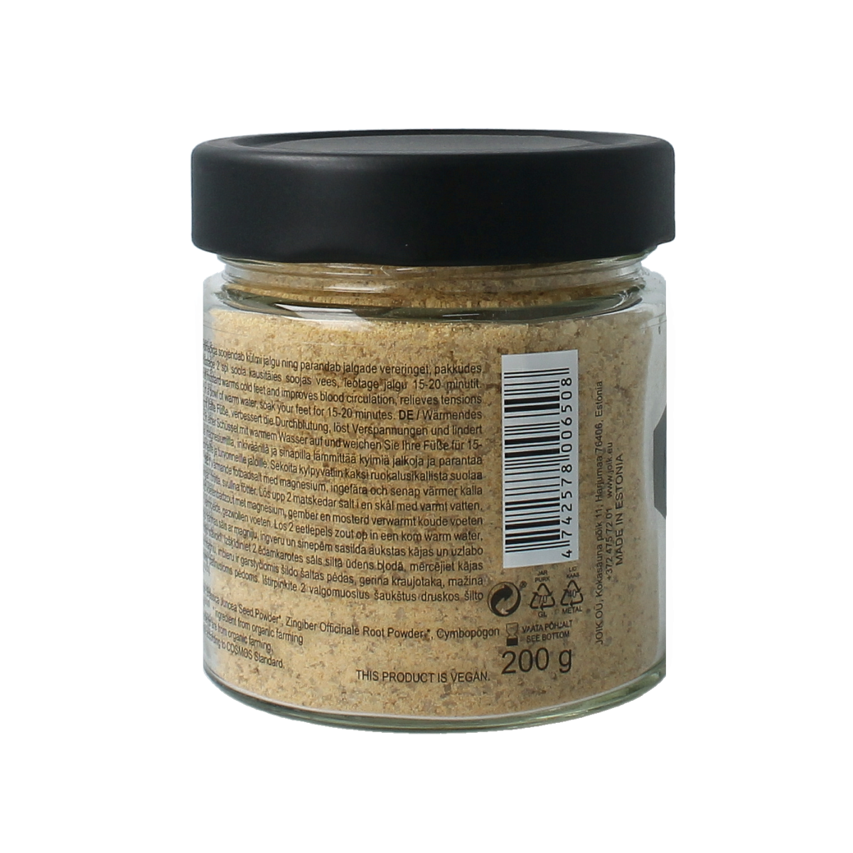 Joik Organics Organic foot bath salt warming 200.00 Gram