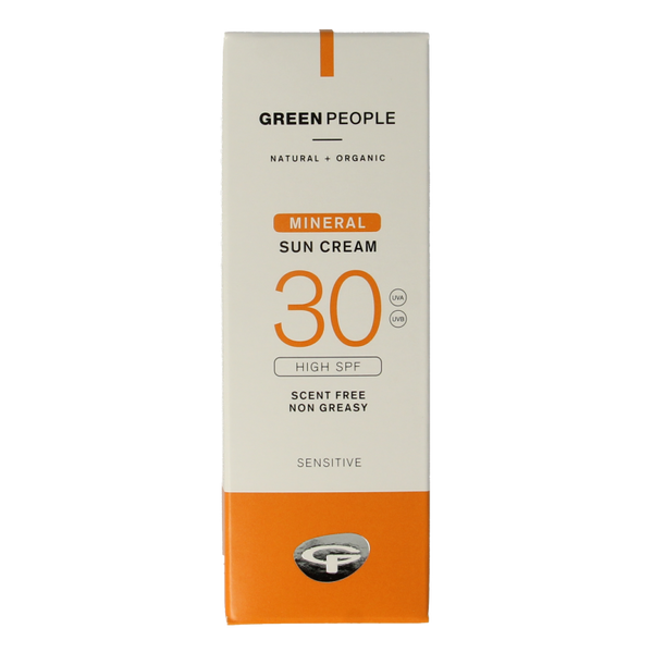 Green People Suncream scent free mineral SPF30 50 Milliliter
