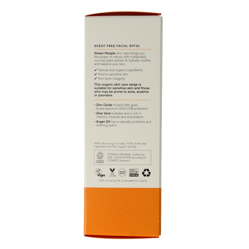 Green People Suncream scent free mineral SPF30 50 Milliliter
