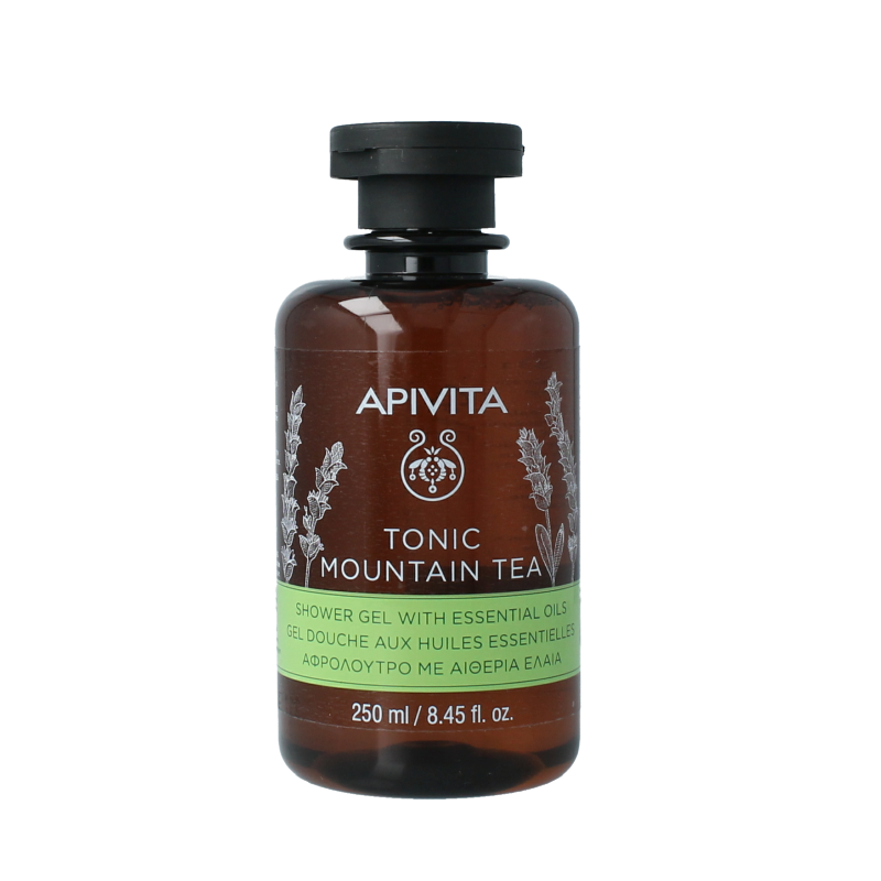 APIVITA Showergel tonic mountain tea 250 Milliliter