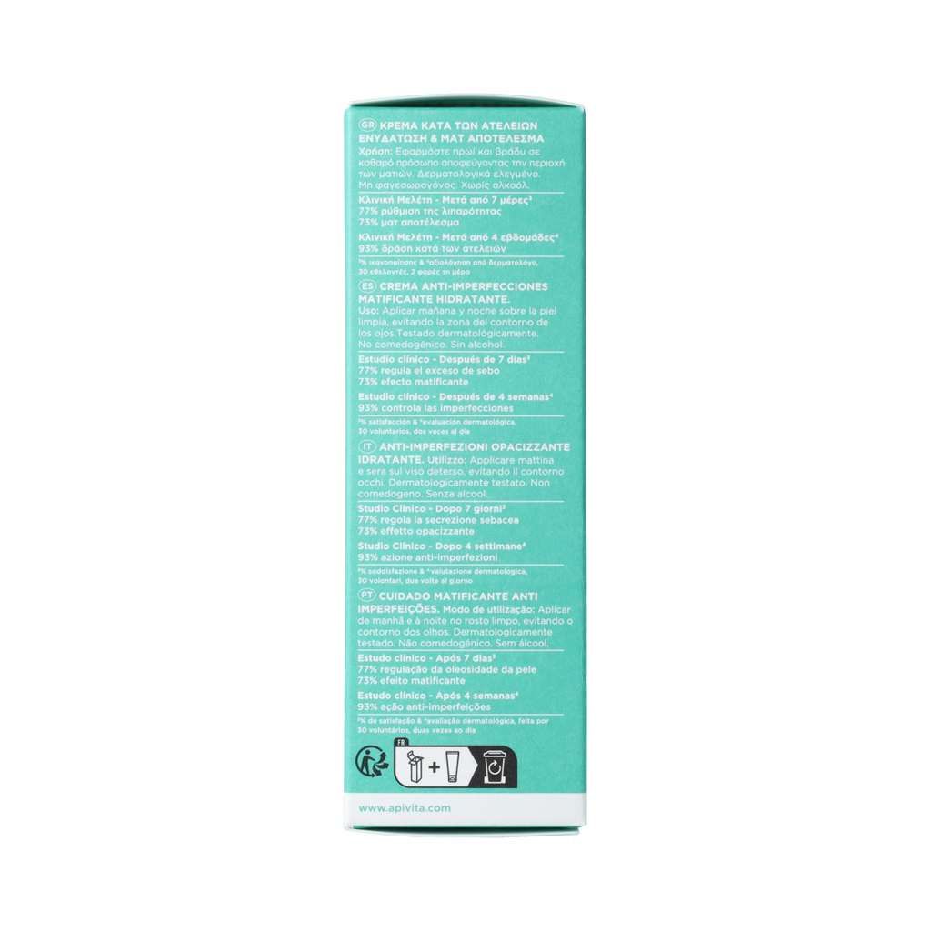 APIVITA Just bee clear moisturizer 40.00 Milliliter