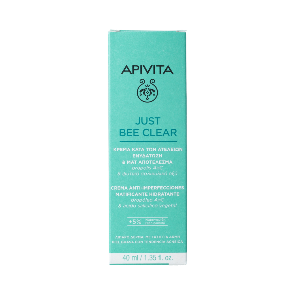 APIVITA Just bee clear moisturizer 40.00 Milliliter