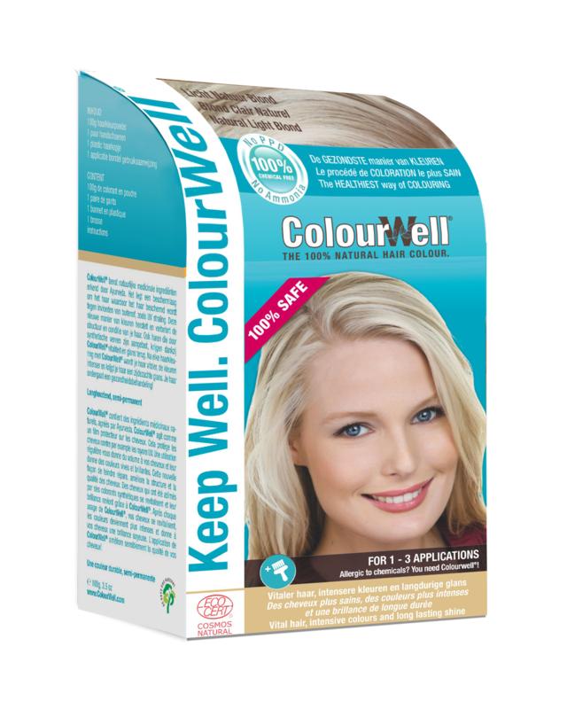 Colourwell 100% Natuurlijke haarkleur licht natuur blond 100.00 Gram