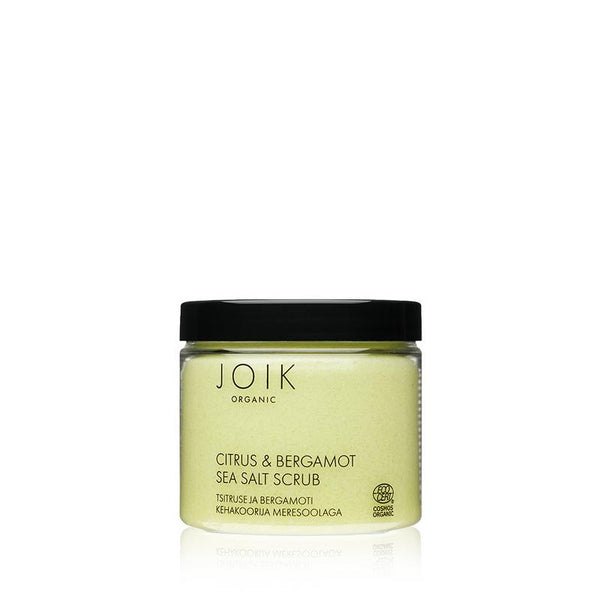 Joik Organics Citrus & bergamot sea salt scrub organic vegan 240.00 Gram
