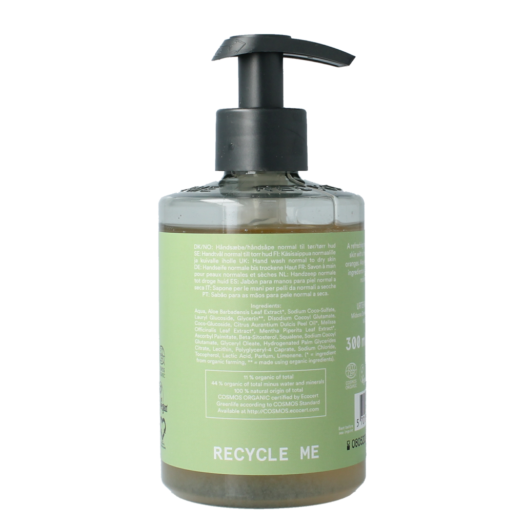 Urtekram Handzeep vloeibaar aloe vera 380.00 Milliliter