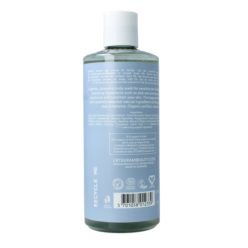 Urtekram Body wash geurvrij gevoelige huid bio 500 Milliliter