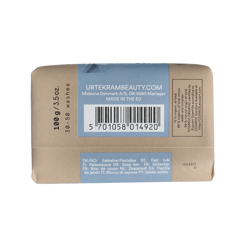 Urtekram Zeep geurvrij gevoelige huid bio 100.00 Gram