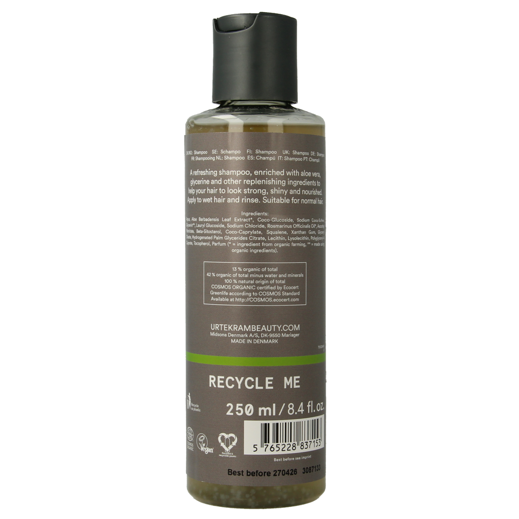 Urtekram Shampoo rozemarijn 250.00 Milliliter
