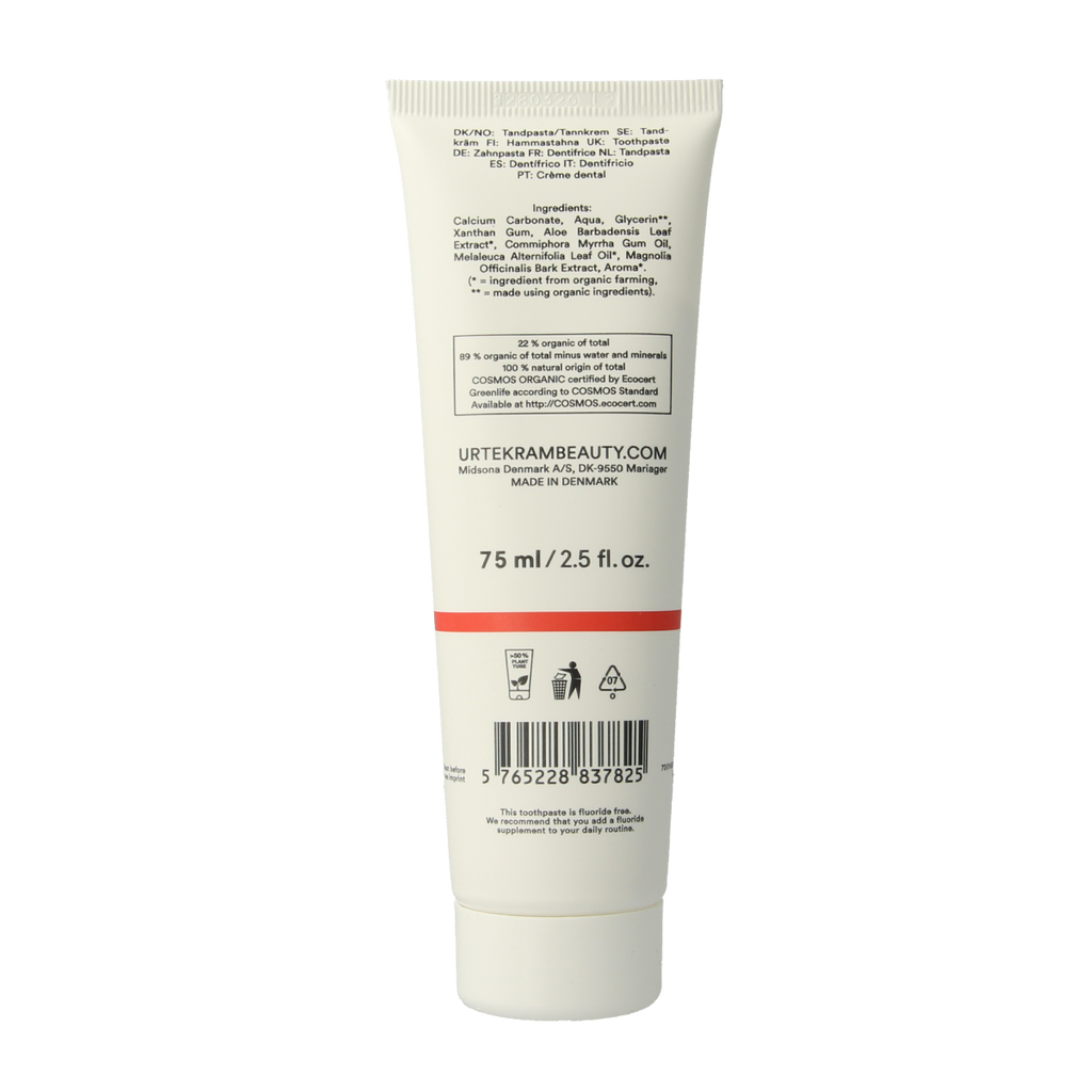 Urtekram Tandpasta tea tree 75.00 Milliliter