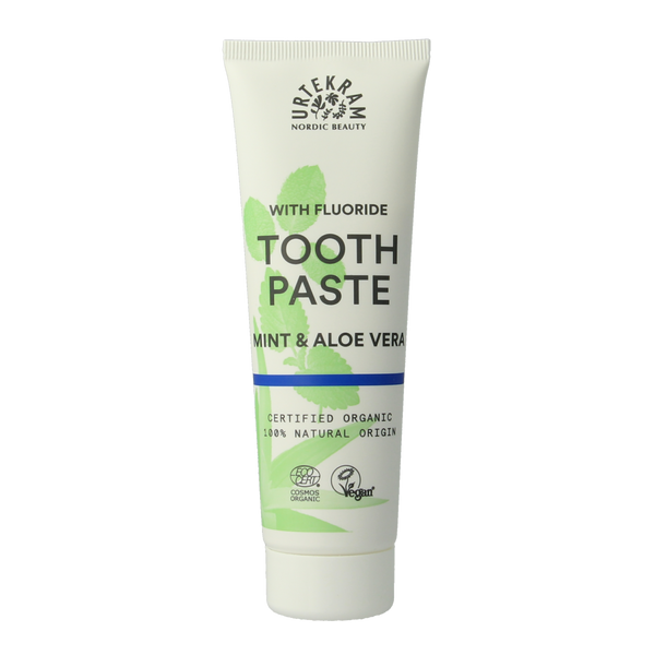 Urtekram Tandpasta mint fluoride 75.00 Milliliter