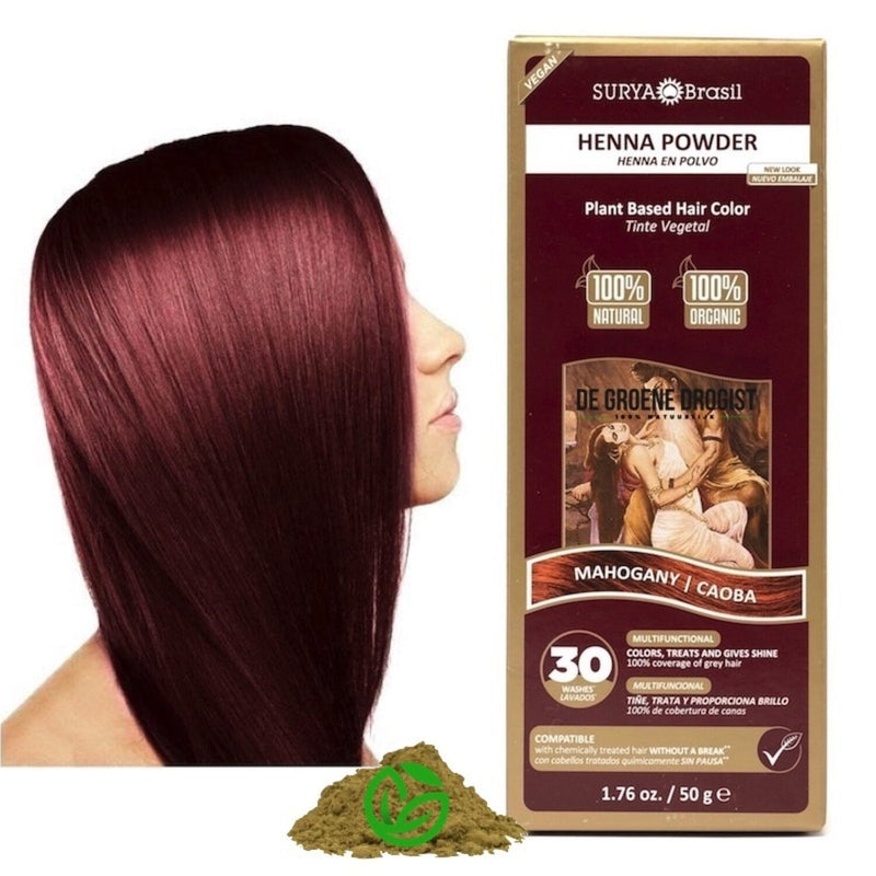 Surya Brasil Henna Hair Powder Mahogany 50.00 Gram extra image