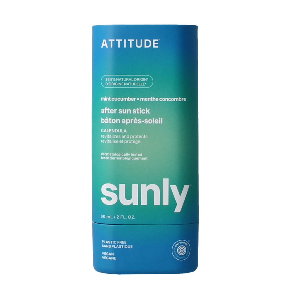 Attitude Sunly after sun stick mint & cucumber SPF30 60.00 Gram