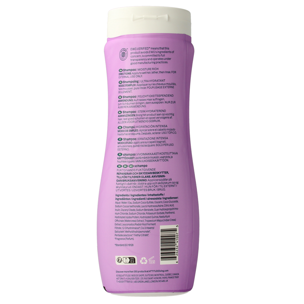 Attitude Shampoo super leaves hydraterend 473.00 Milliliter