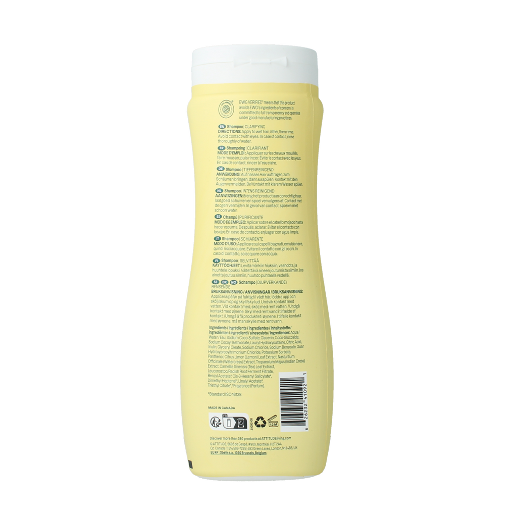 Attitude Shampoo super leaves zuiverend 473.00 Milliliter