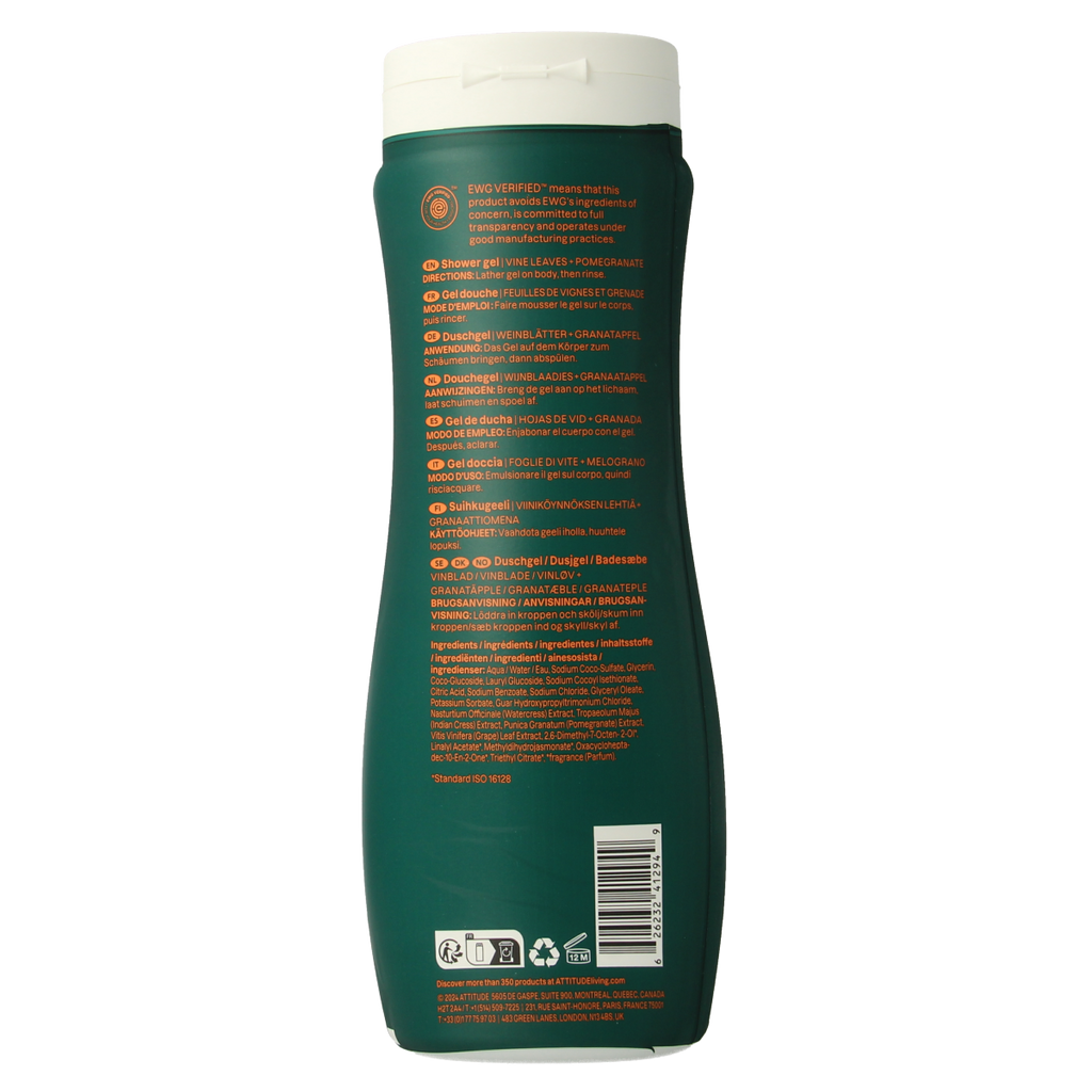 Attitude Super leaves bodywash glanzend 473.00 Milliliter