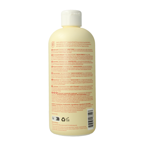 Attitude Bubbelzeep baby leaves  pear nectar 473.00 Milliliter