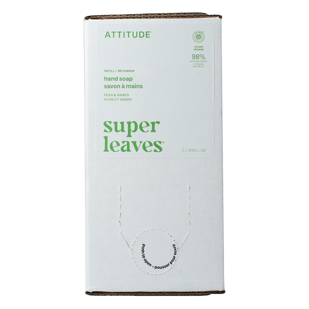 Attitude Super leaves handzeep pear amber eco refill 2.00 Liter