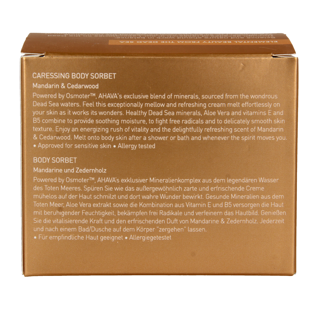 Ahava Caressing body sorbet Mandarin & Cedarwood 350.00 Milliliter
