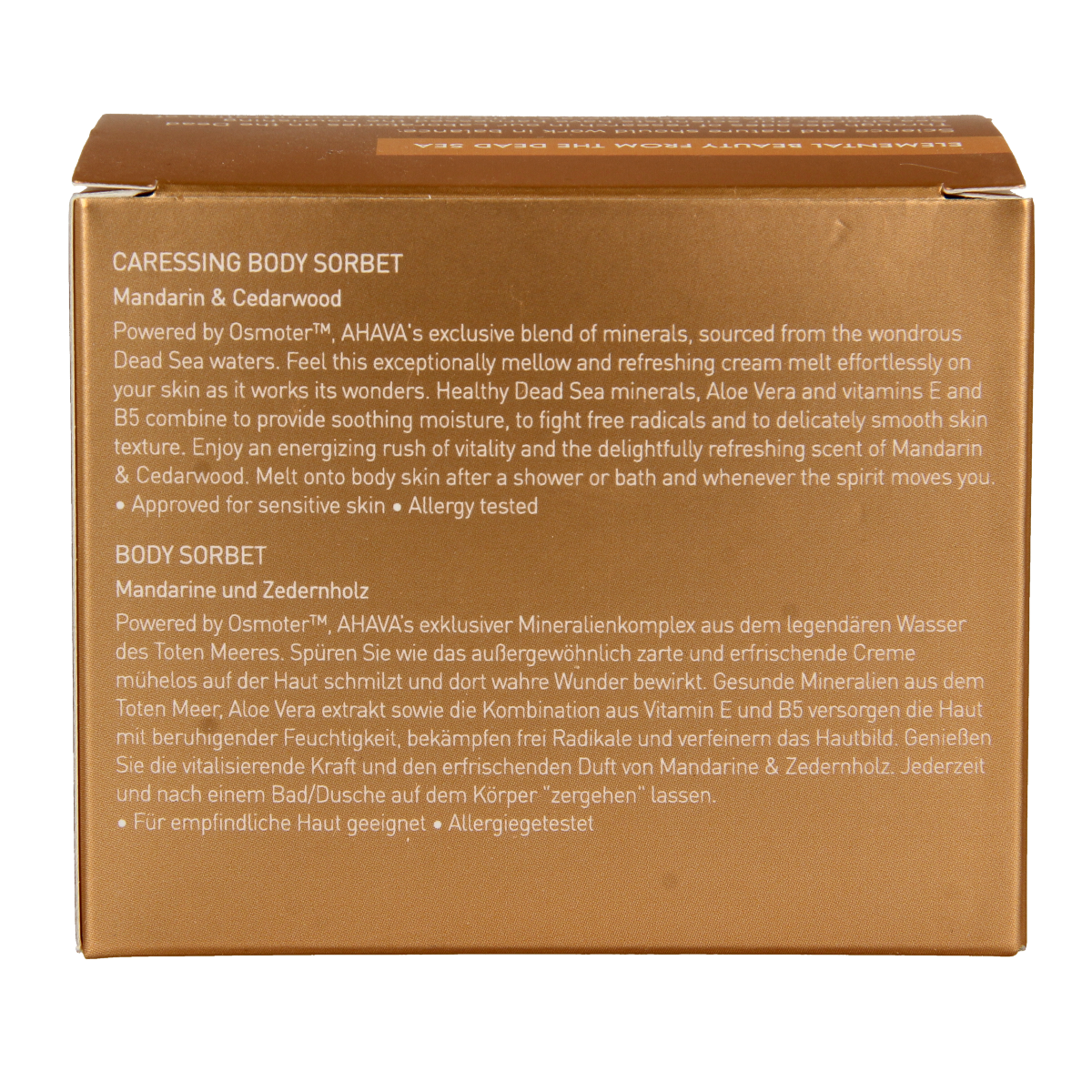 Ahava Caressing body sorbet Mandarin & Cedarwood 350.00 Milliliter