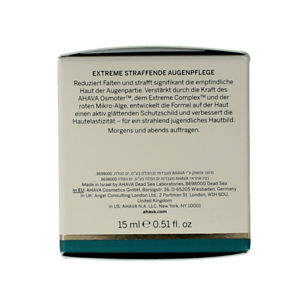 Ahava Extreme firming eye cream 15.00 Milliliter