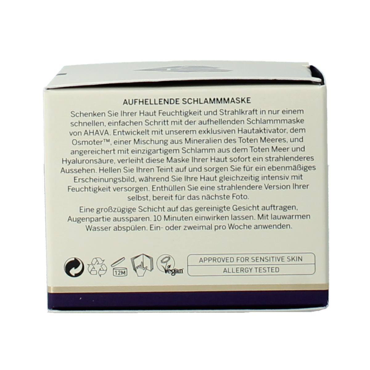 Ahava Brightening & hydrating mineral mud mask 50.00 Milliliter