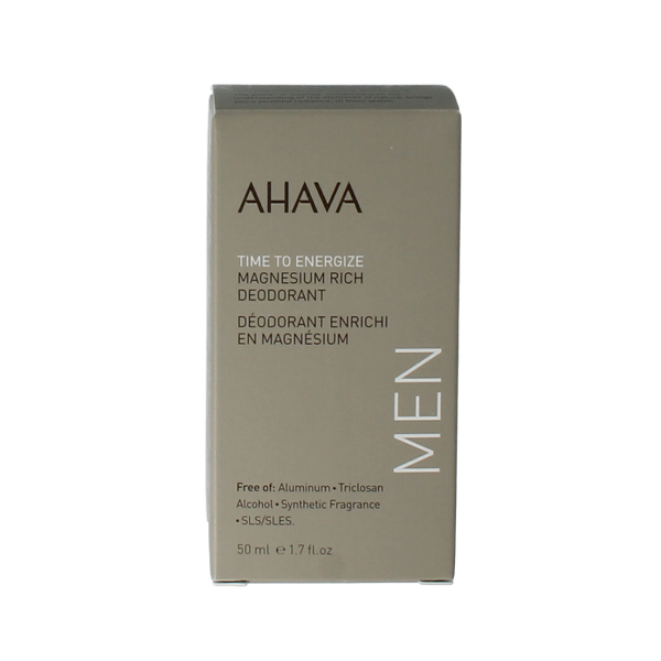 Ahava Men deodorant roll on magnesium rich 50.00 Milliliter