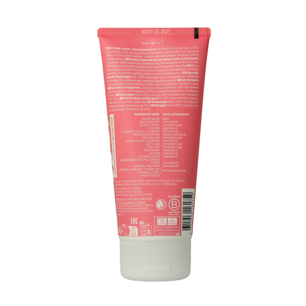 Weleda Happiness douchegel limited edition 200.00 Milliliter