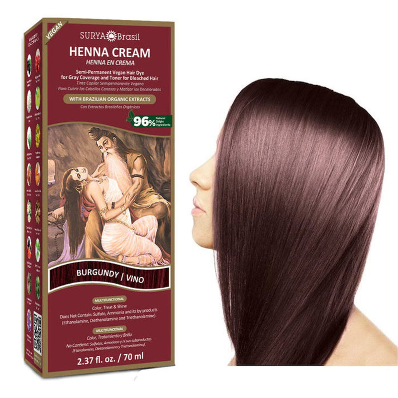 Surya Brasil Henna hair dye cream burgundy 70 Milliliters extra image