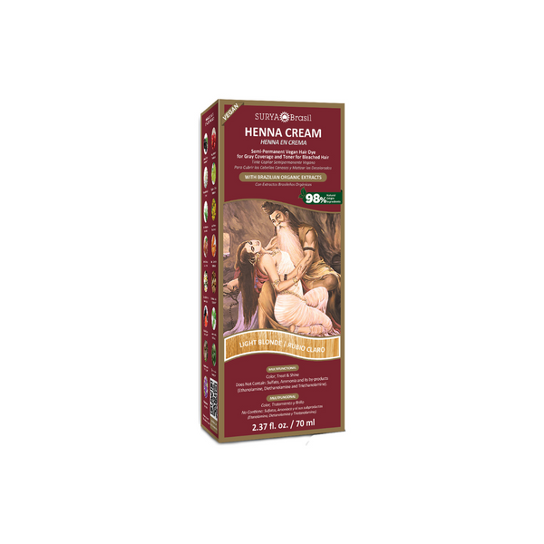 Surya Brasil Henna haarverf creme licht blond 70 Milliliter