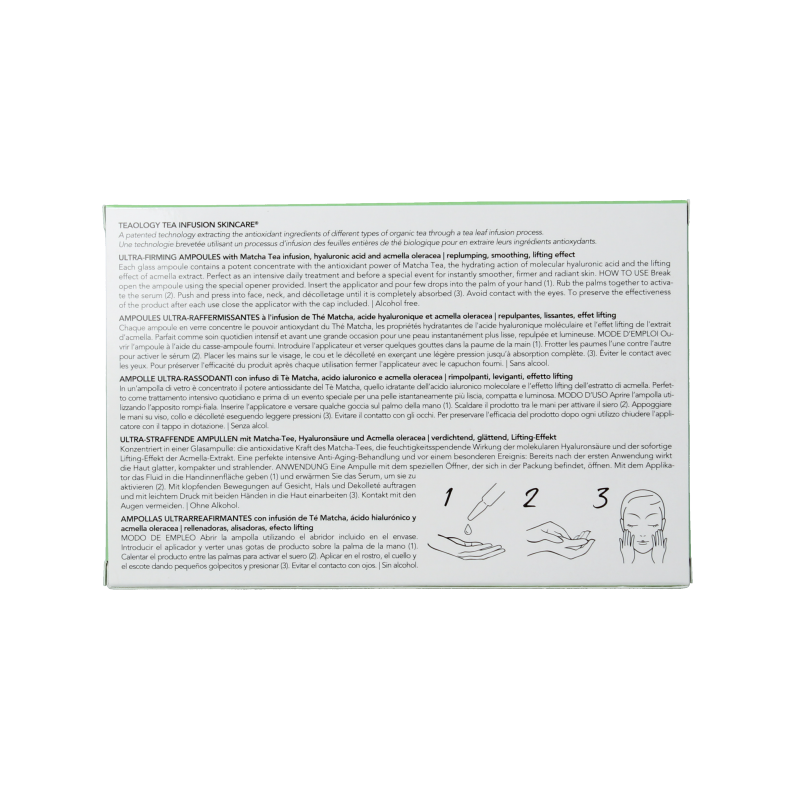 Teaology Matcha tea ultra firming ampoules 7 Stuks