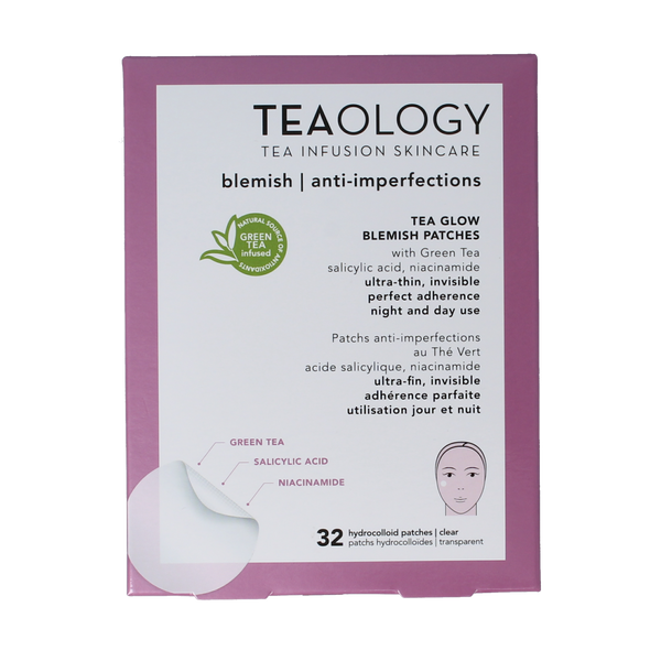 Teaology Tea glow blemish patches 32.00 Stuks