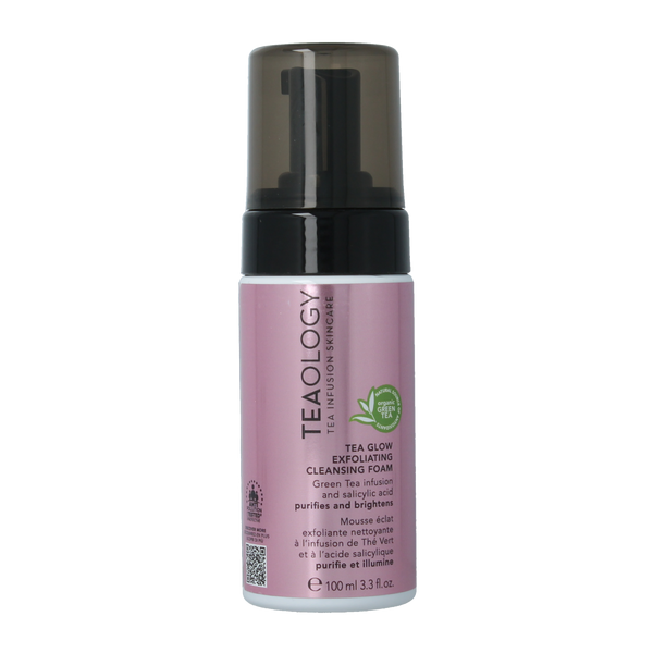 Teaology Tea glow exfoliating cleansing foam 100.00 Milliliter