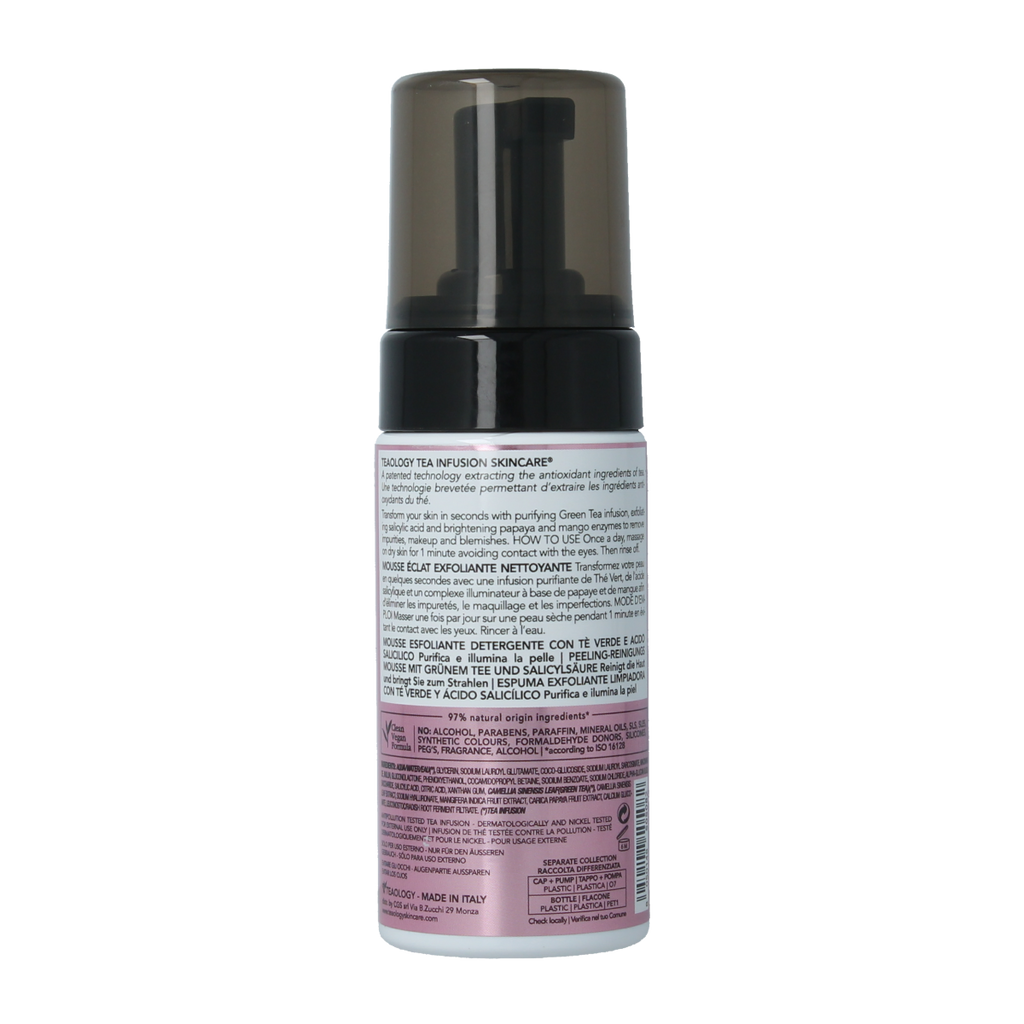 Teaology Tea glow exfoliating cleansing foam 100.00 Milliliter