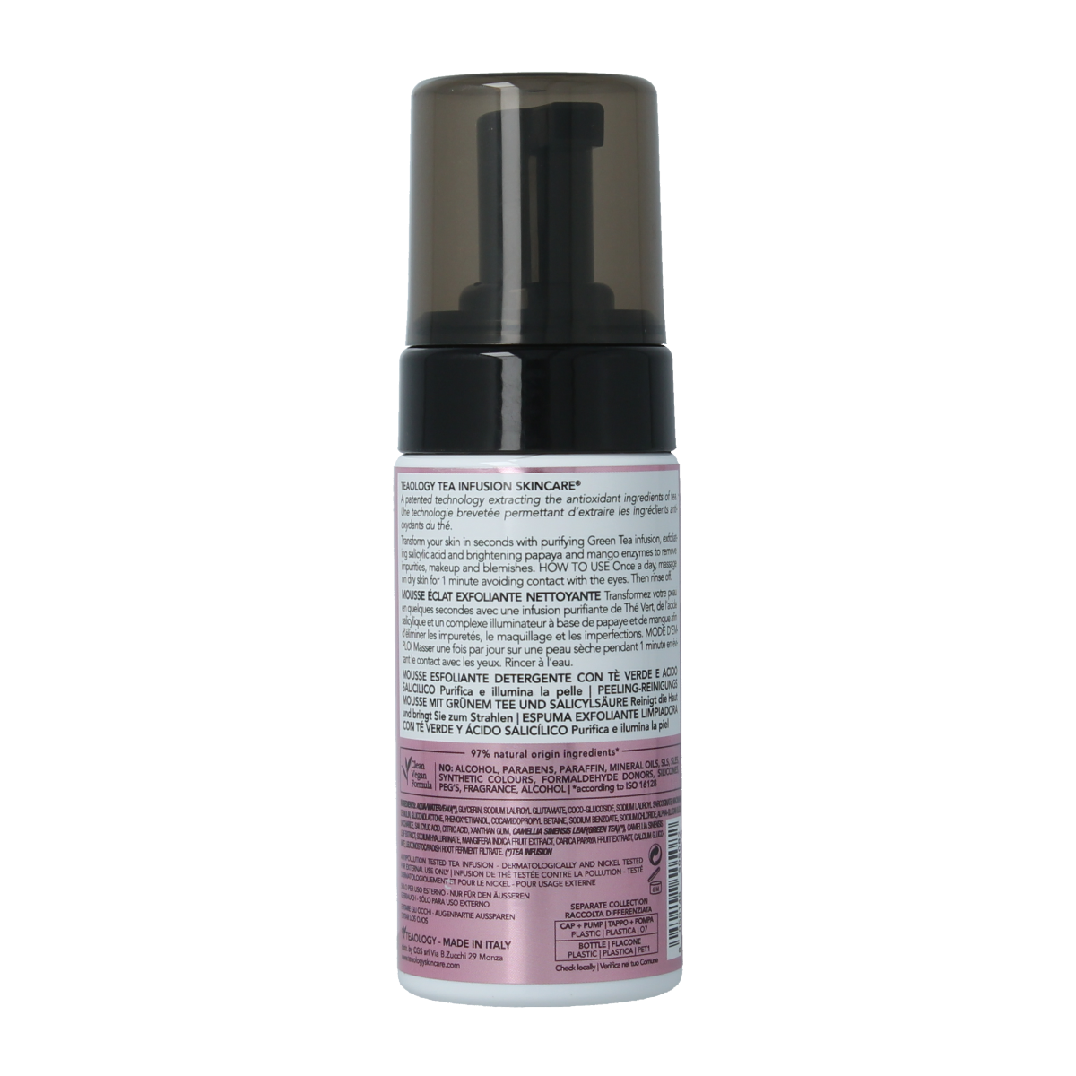 Teaology Tea glow exfoliating cleansing foam 100.00 Milliliter