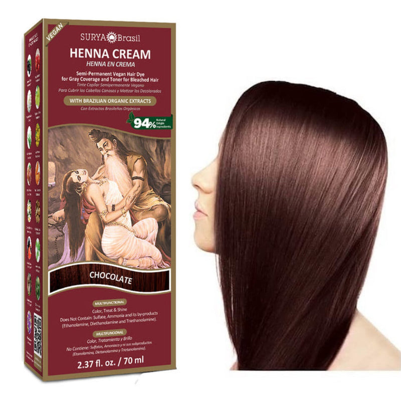 Surya Brasil Henna hair dye cream chocolate 70.00 Milliliter extra image