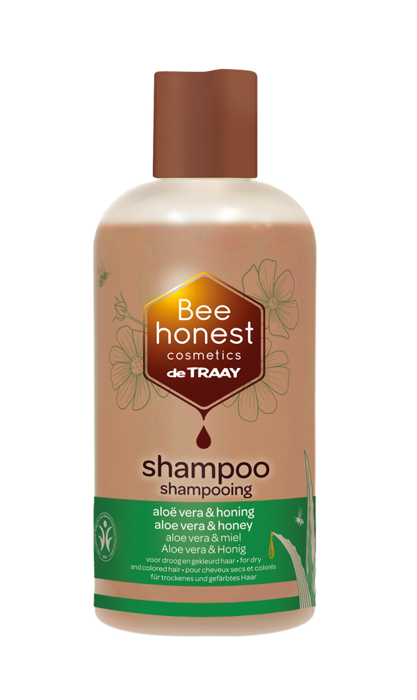 Traay Bee Honest Shampoo aloe vera / honing 250 Milliliter